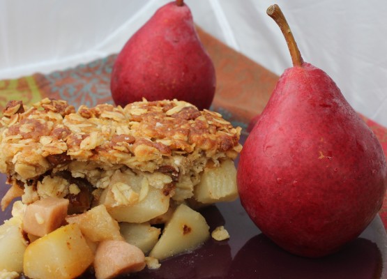 Gluten-Free Honey Pear Crisp - Jessica Black